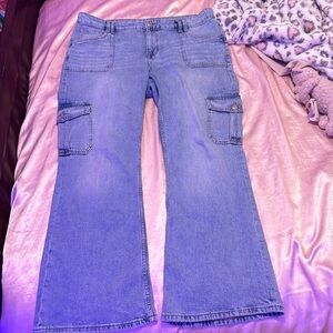 Flare jeans with pockets in the back front and side from Aeropostale